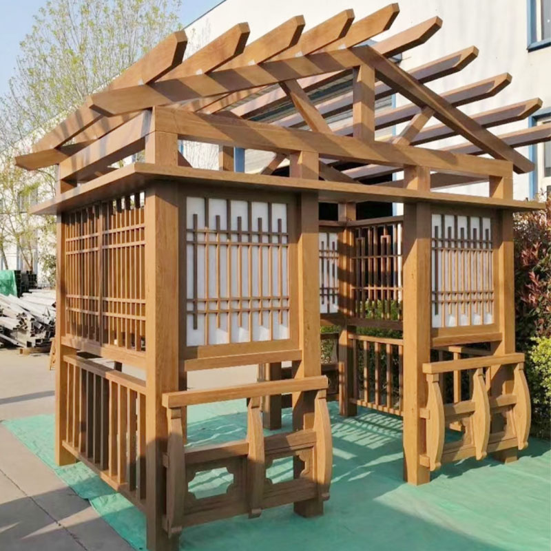 플라스틱 목재 퍼걸러